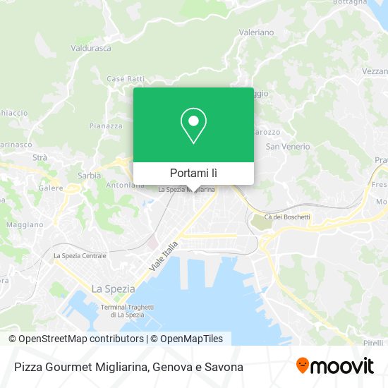 Mappa Pizza Gourmet Migliarina