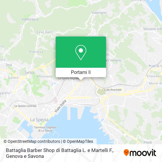 Mappa Battaglia Barber Shop di Battaglia L. e Martelli F.