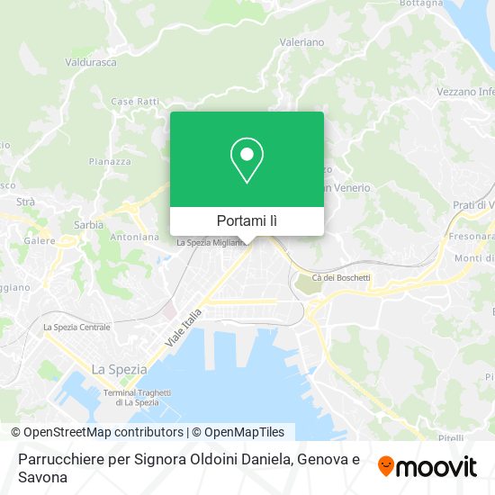 Mappa Parrucchiere per Signora Oldoini Daniela