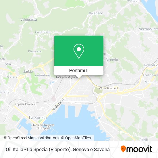 Mappa Oil Italia - La Spezia (Riaperto)