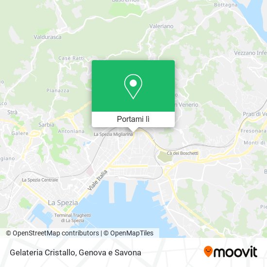 Mappa Gelateria Cristallo