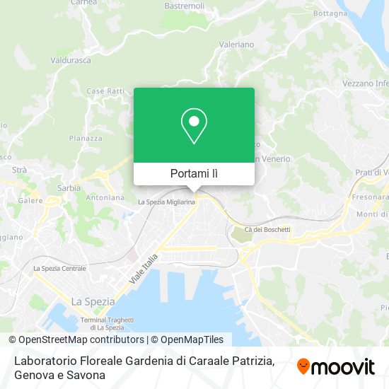 Mappa Laboratorio Floreale Gardenia di Caraale Patrizia