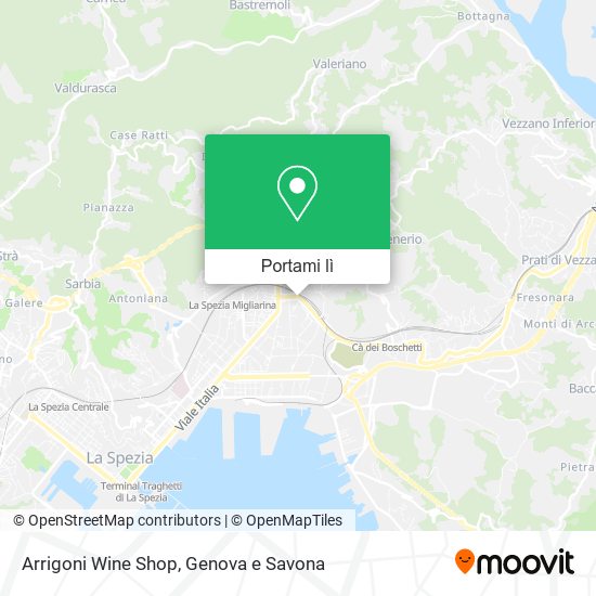 Mappa Arrigoni Wine Shop