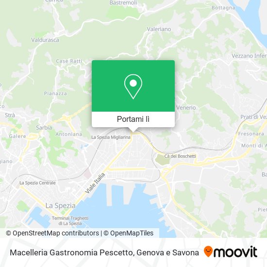 Mappa Macelleria Gastronomia Pescetto