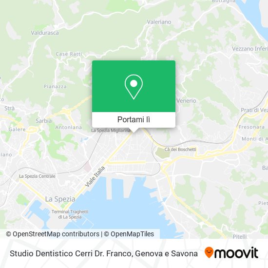 Mappa Studio Dentistico Cerri Dr. Franco