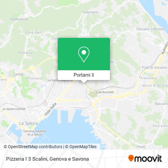 Mappa Pizzeria I 3 Scalini