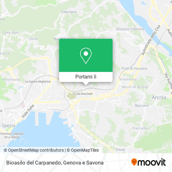Mappa Bioasilo del Carpanedo