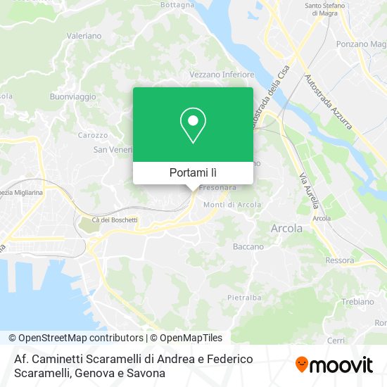 Mappa Af. Caminetti Scaramelli di Andrea e Federico Scaramelli