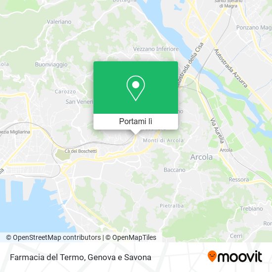 Mappa Farmacia del Termo