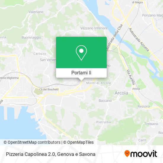 Mappa Pizzeria Capolinea 2.0