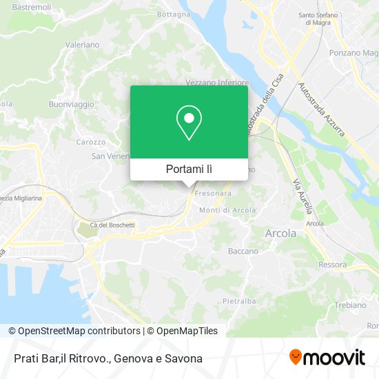 Mappa Prati Bar,il Ritrovo.