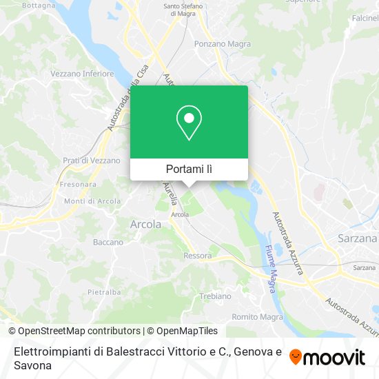 Mappa Elettroimpianti di Balestracci Vittorio e C.