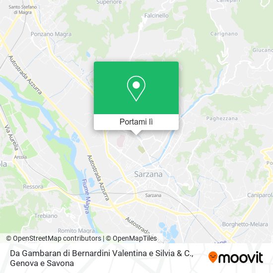 Mappa Da Gambaran di Bernardini Valentina e Silvia & C.