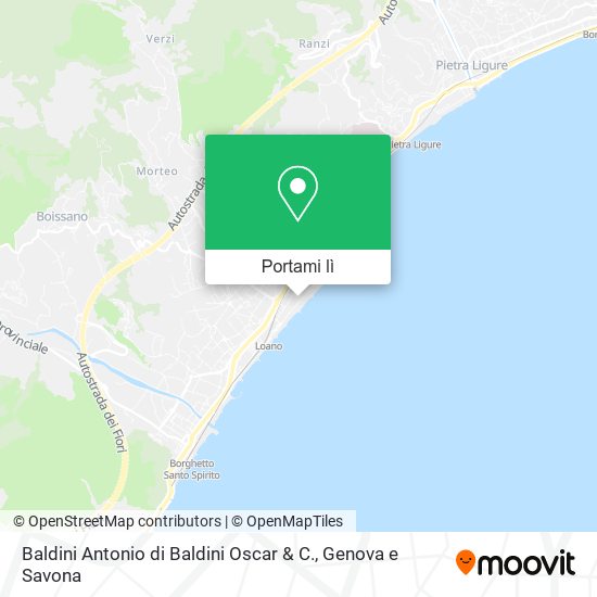 Mappa Baldini Antonio di Baldini Oscar & C.