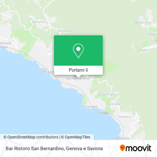 Mappa Bar Ristoro San Bernardino