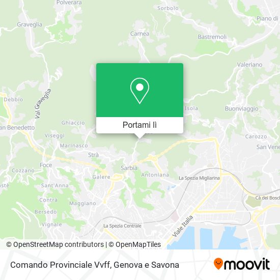 Mappa Comando Provinciale Vvff