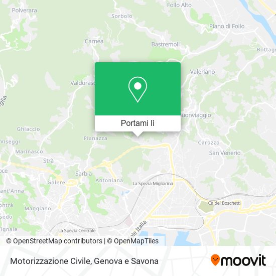 Mappa Motorizzazione Civile