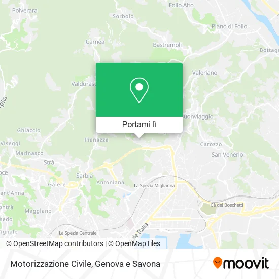 Mappa Motorizzazione Civile