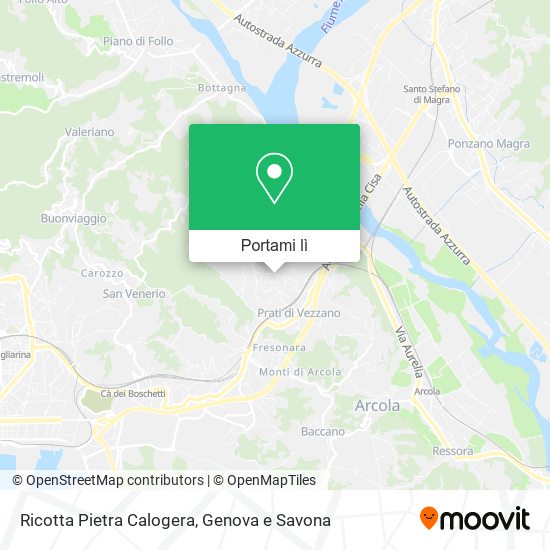 Mappa Ricotta Pietra Calogera