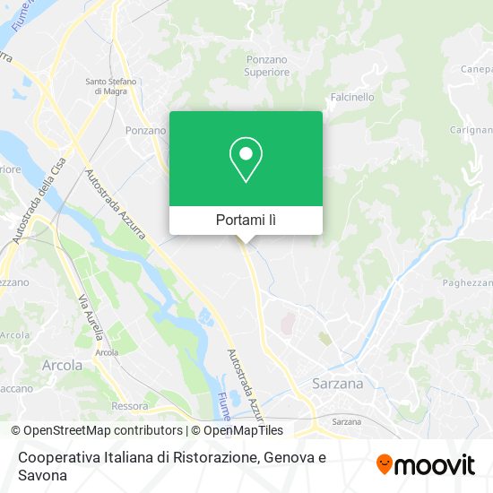 Mappa Cooperativa Italiana di Ristorazione