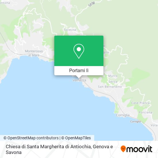 Mappa Chiesa di Santa Margherita di Antiochia