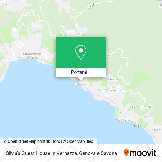 Mappa Silvia's Guest House in Vernazza