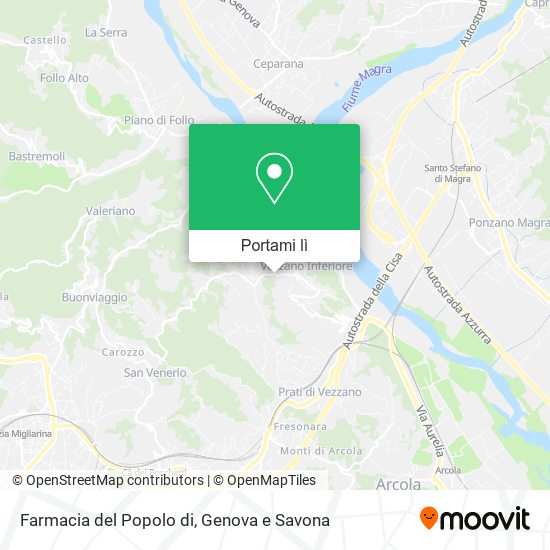 Mappa Farmacia del Popolo di