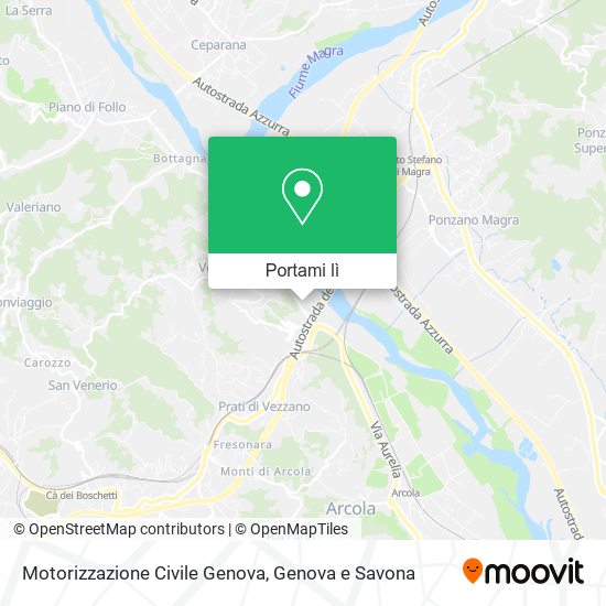 Mappa Motorizzazione Civile Genova