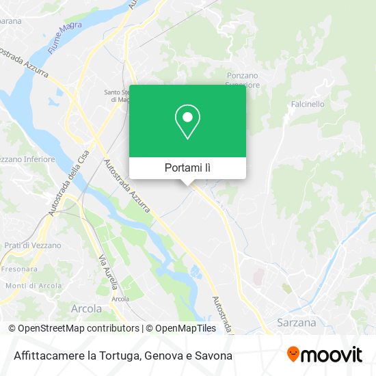 Mappa Affittacamere la Tortuga