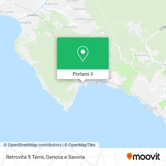 Mappa Retrovita 5 Terre