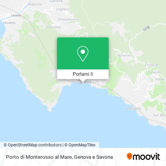 Mappa Porto di Monterosso al Mare