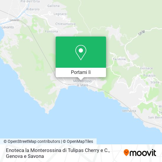 Mappa Enoteca la Monterossina di Tulipas Cherry e C.