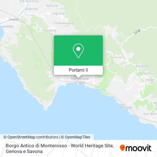 Mappa Borgo Antico di Monterosso - World Heritage Site