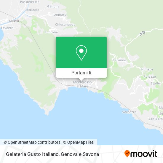 Mappa Gelateria Gusto Italiano