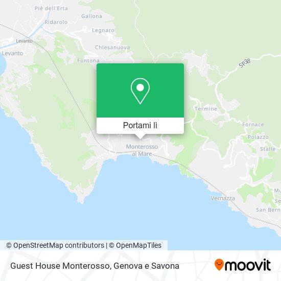 Mappa Guest House Monterosso