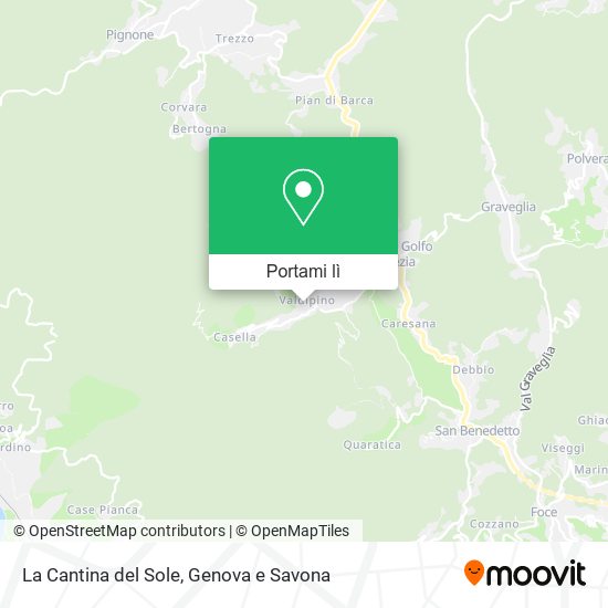 Mappa La Cantina del Sole