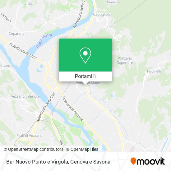 Mappa Bar Nuovo Punto e Virgola