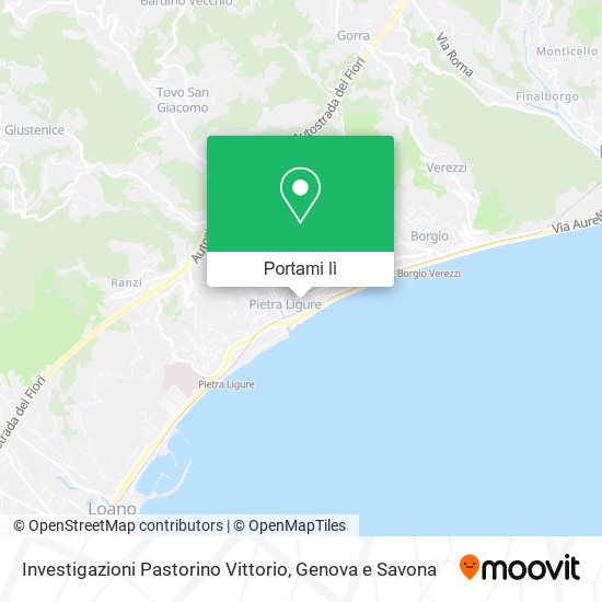 Mappa Investigazioni Pastorino Vittorio