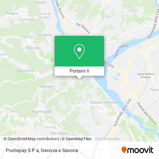 Mappa Postepay S P a