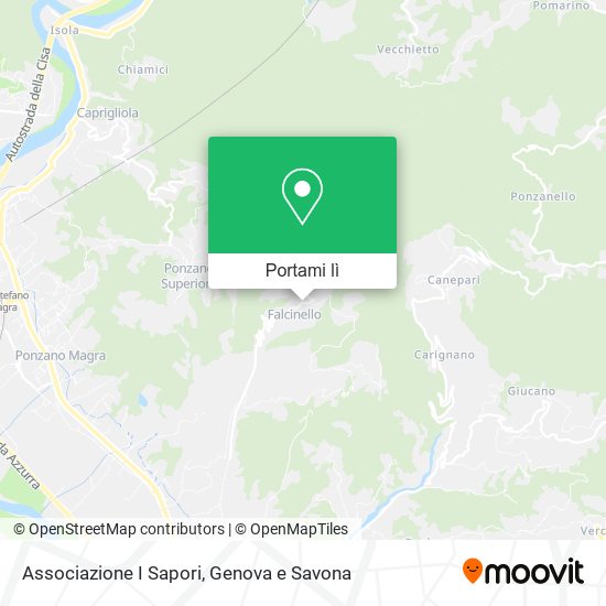 Mappa Associazione I Sapori