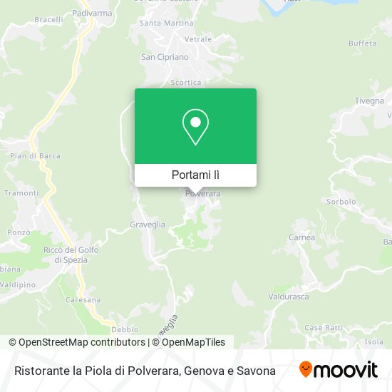 Mappa Ristorante la Piola di Polverara