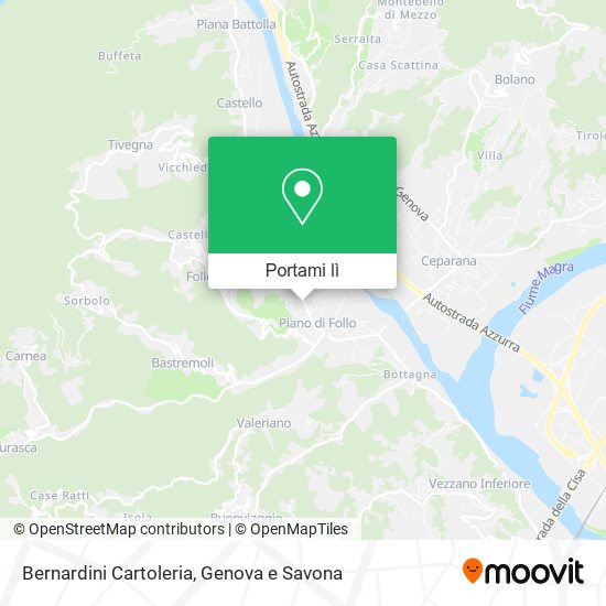 Mappa Bernardini Cartoleria