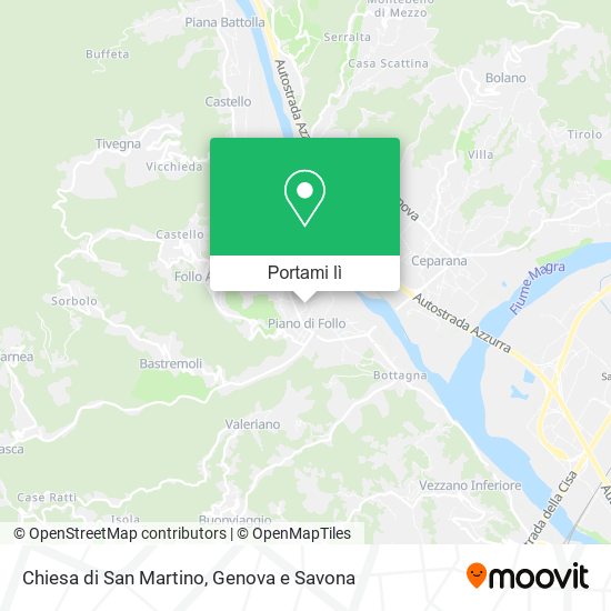 Mappa Chiesa di San Martino