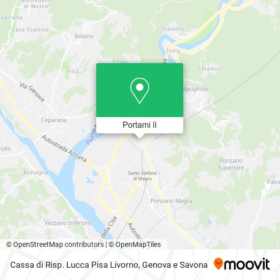 Mappa Cassa di Risp. Lucca Pisa Livorno