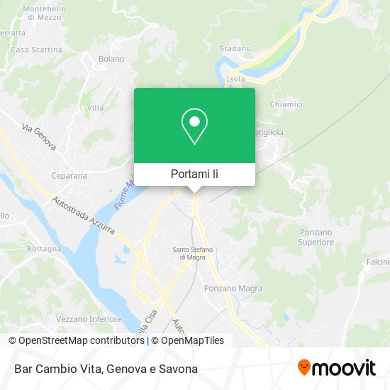 Mappa Bar Cambio Vita