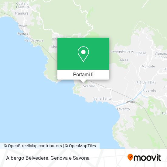 Mappa Albergo Belvedere