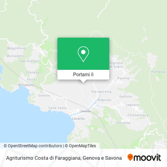 Mappa Agriturismo Costa di Faraggiana