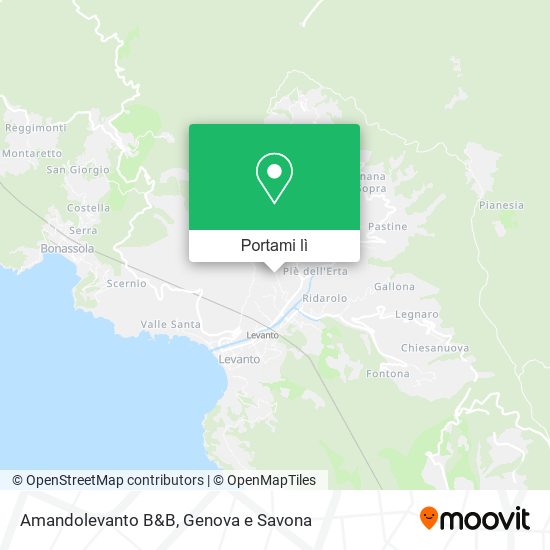 Mappa Amandolevanto B&B