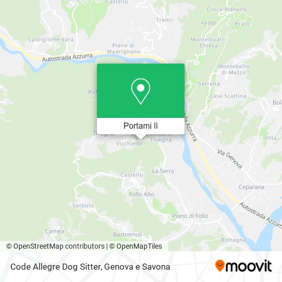 Mappa Code Allegre Dog Sitter