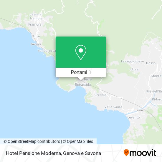 Mappa Hotel Pensione Moderna